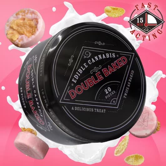 Double Baked Strawberry Cereal Crunch | Bites | 100mg
