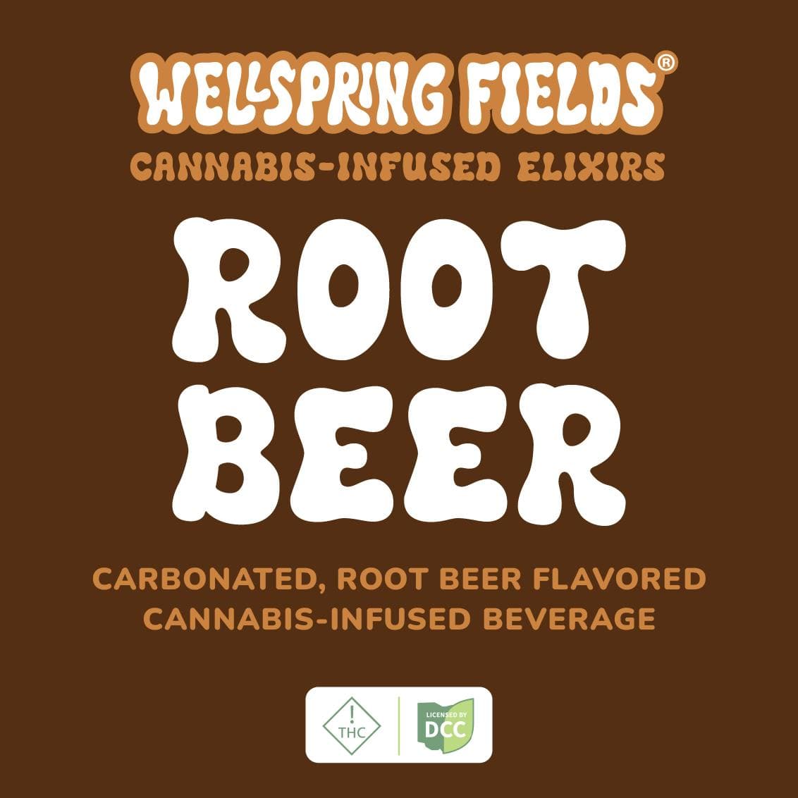 Wellspring Fields Root Beer | Carbonated Drink | 1 x 50mg
