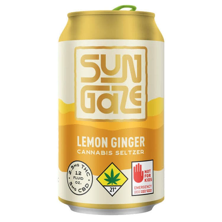 Sungaze Lemon Ginger - Beverage 4pk 10mg