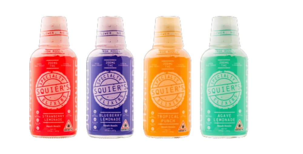 Squier's Speciality Elixirs Blueberry Lemon Hash Rosin Drink Mixer [8oz] (200mg)