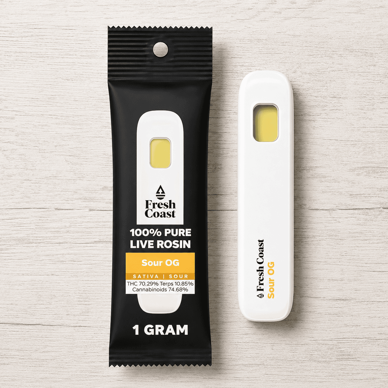 Fresh Coast SOUR OG LIVE ROSIN DISPOSABLE CART 1G