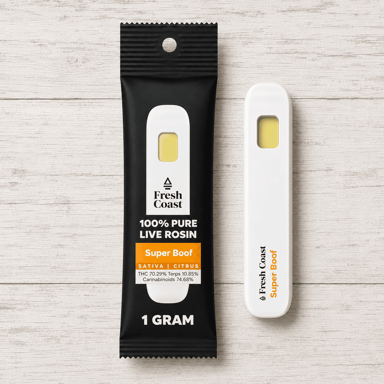 Fresh Coast SUPER BOOF LIVE ROSIN DISPOSABLE CART 1G