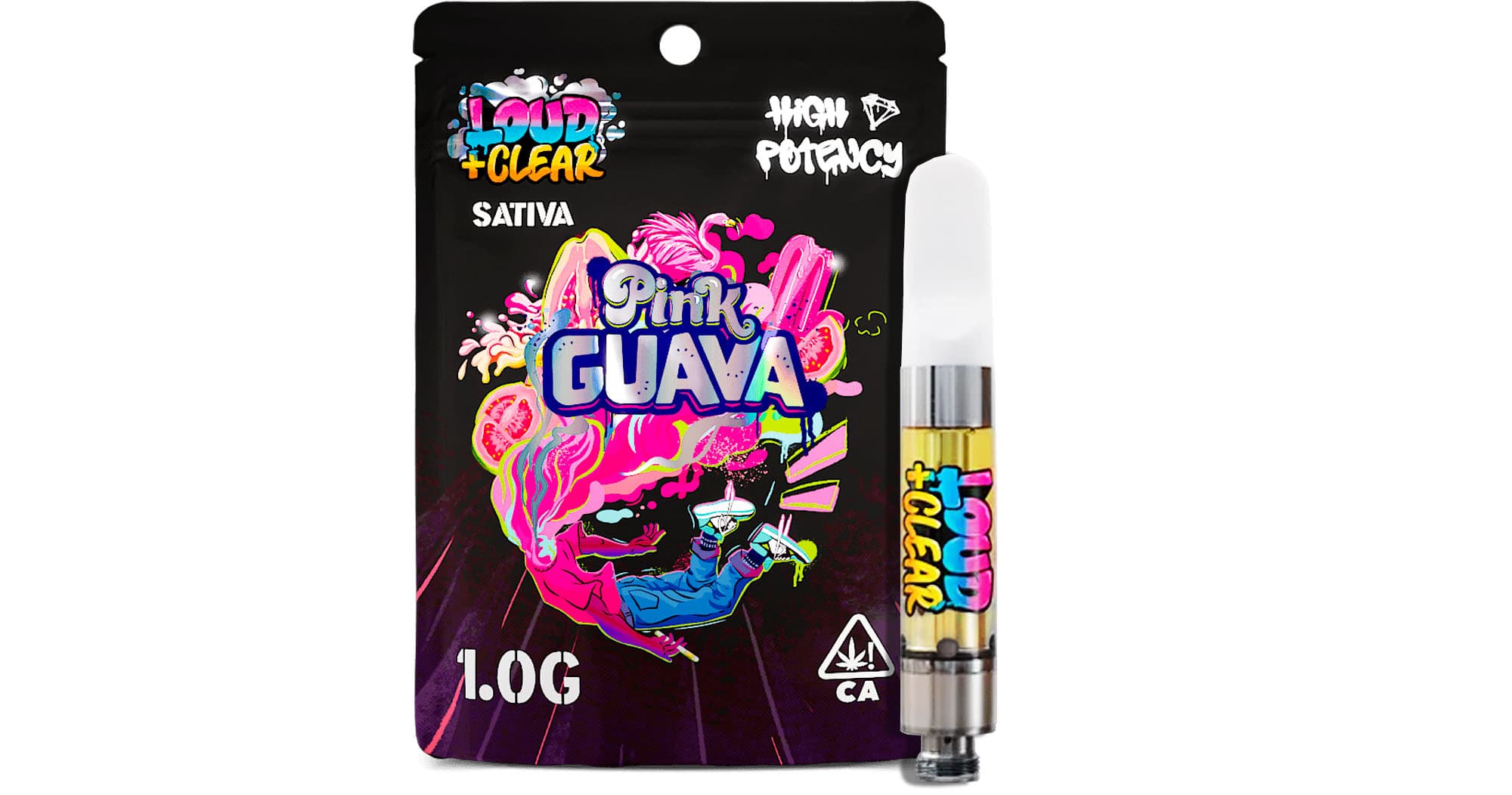 Loud+Clear Diamond Cartridge - Pink Guava 1g