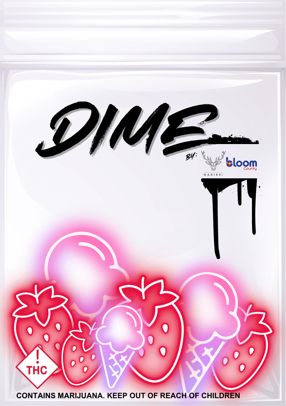 DADiRRi Strawberries N' Cream Dime Joints Pre-rolls