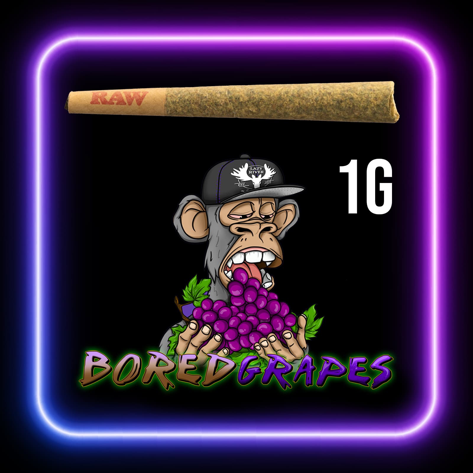 Lazy River Products Bored Grapes Pre-Roll 1g