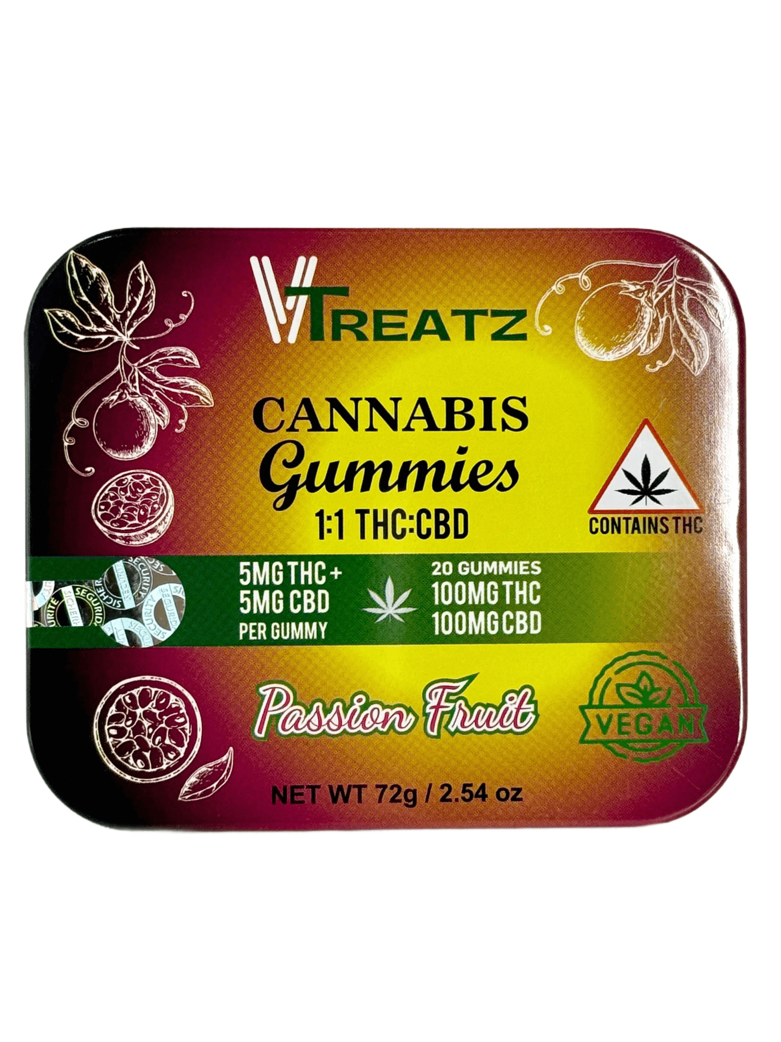 VTreatz Passion Fruit Gummies