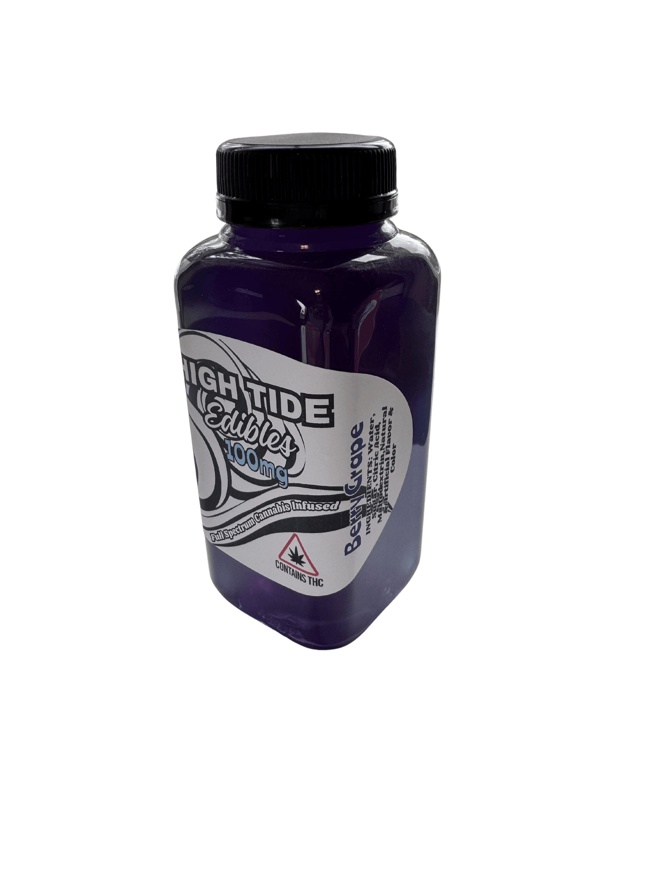 High Tide Tide-100mg THC Drink Bottle - Berry Grape
