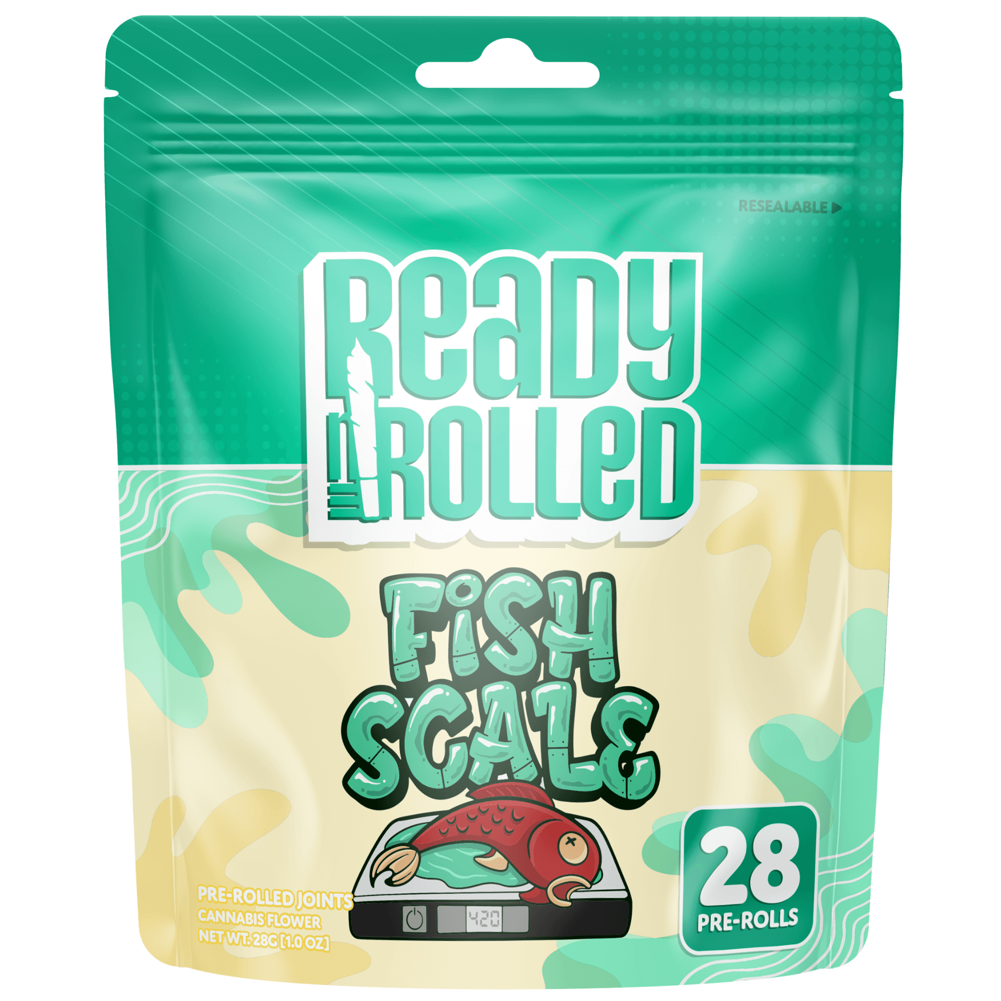 Ready Rolled Co. Ready Rolled 28 x 1g Prerolls Fish Scale