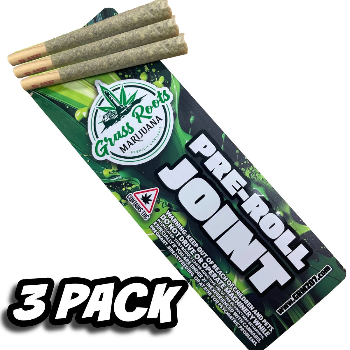 Grass Roots Marijuana Apple Mac | 3 Joints x 1.0g