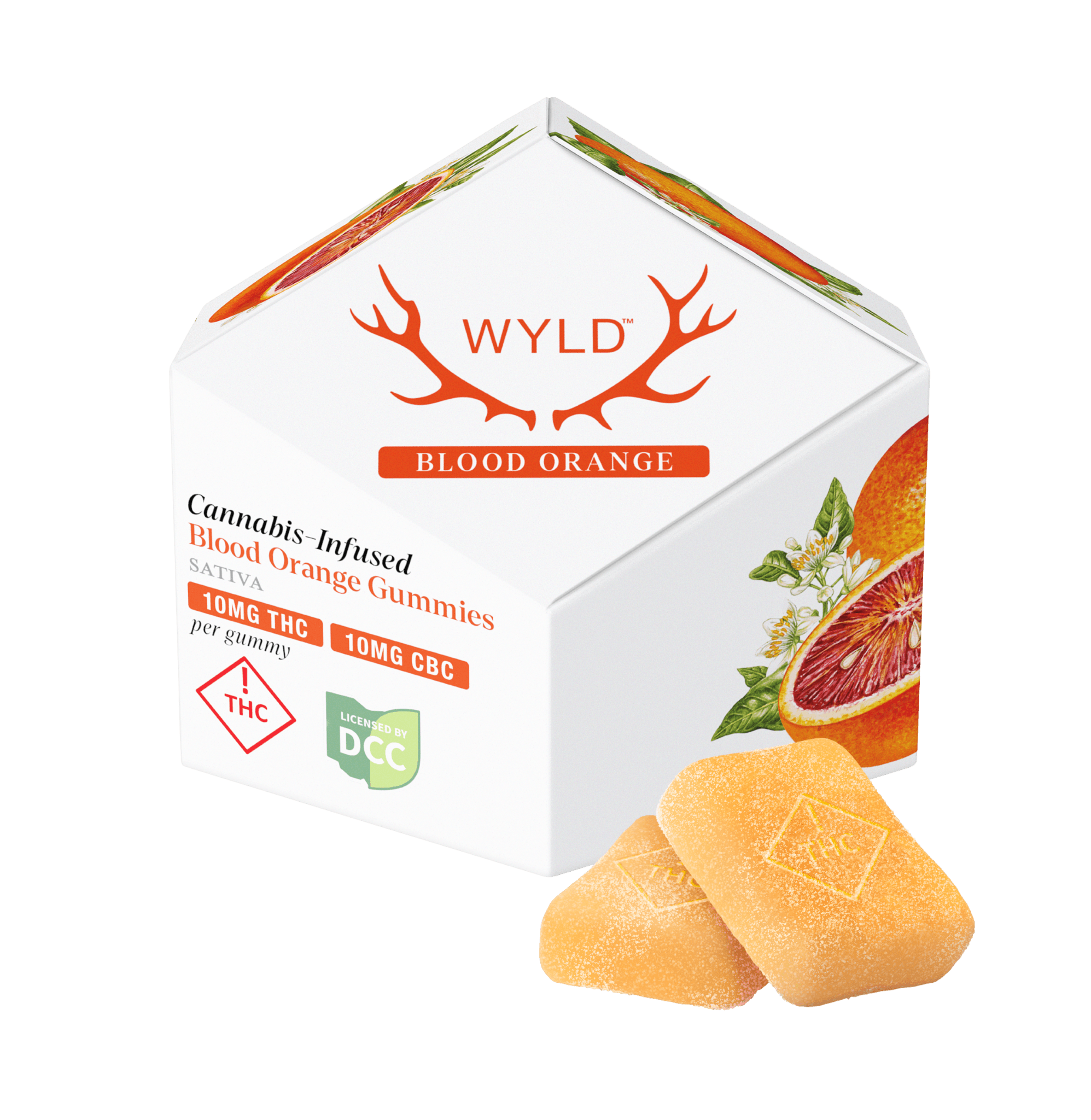 Wyld Wyld Blood Orange CBC 1:1 (S) Gummies 10mg 10pk