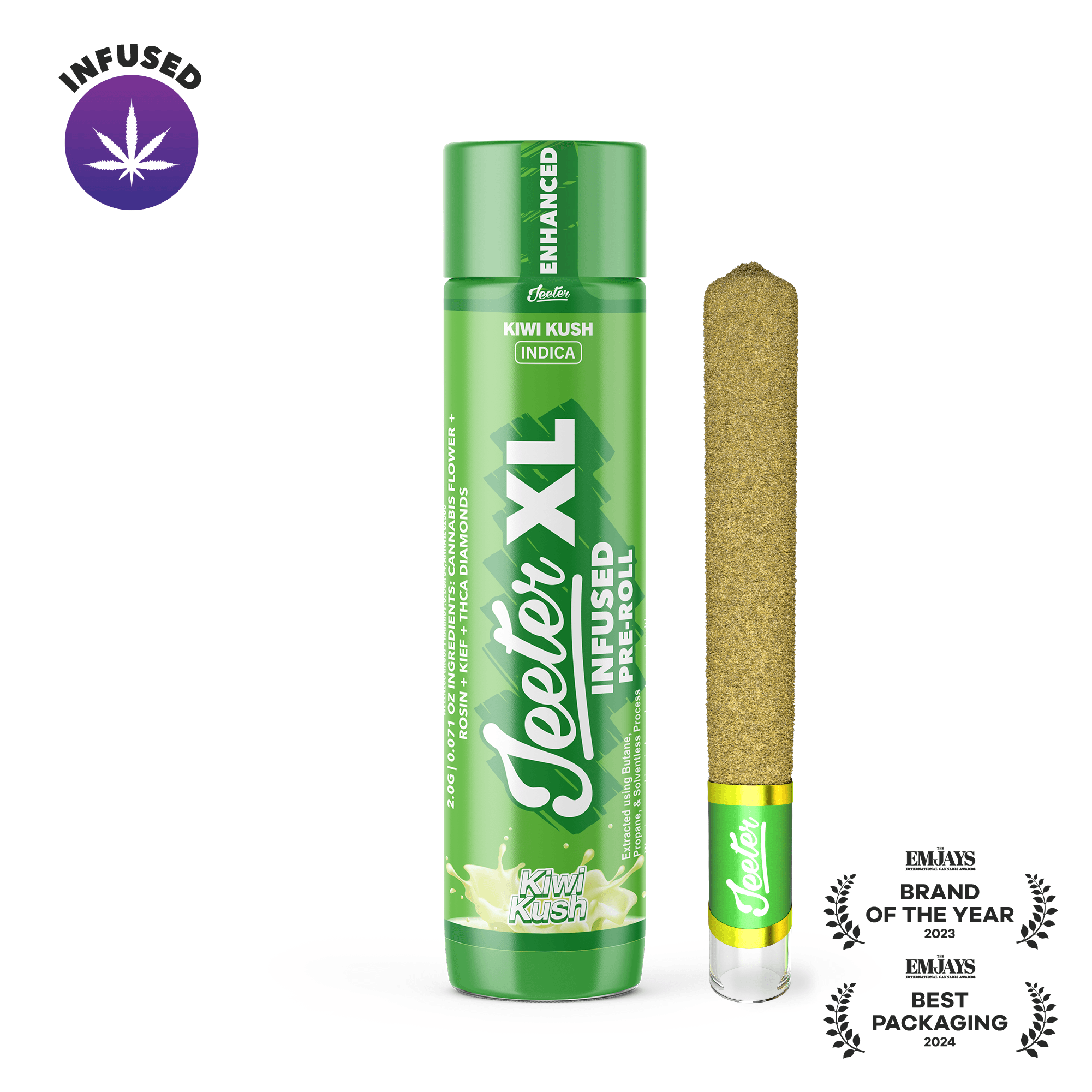 Jeeter Kiwi Kush XL Infused Single