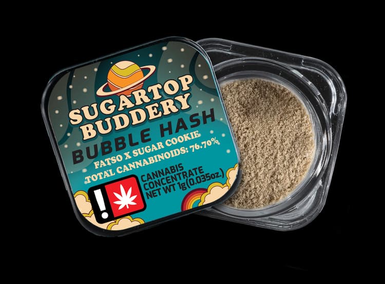 SugarTop Buddery Bubble Hash | Dank Side of the Moon