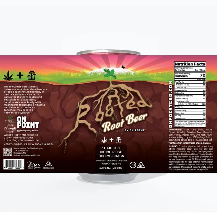 Rooted Root Beer Single Can | 10mg