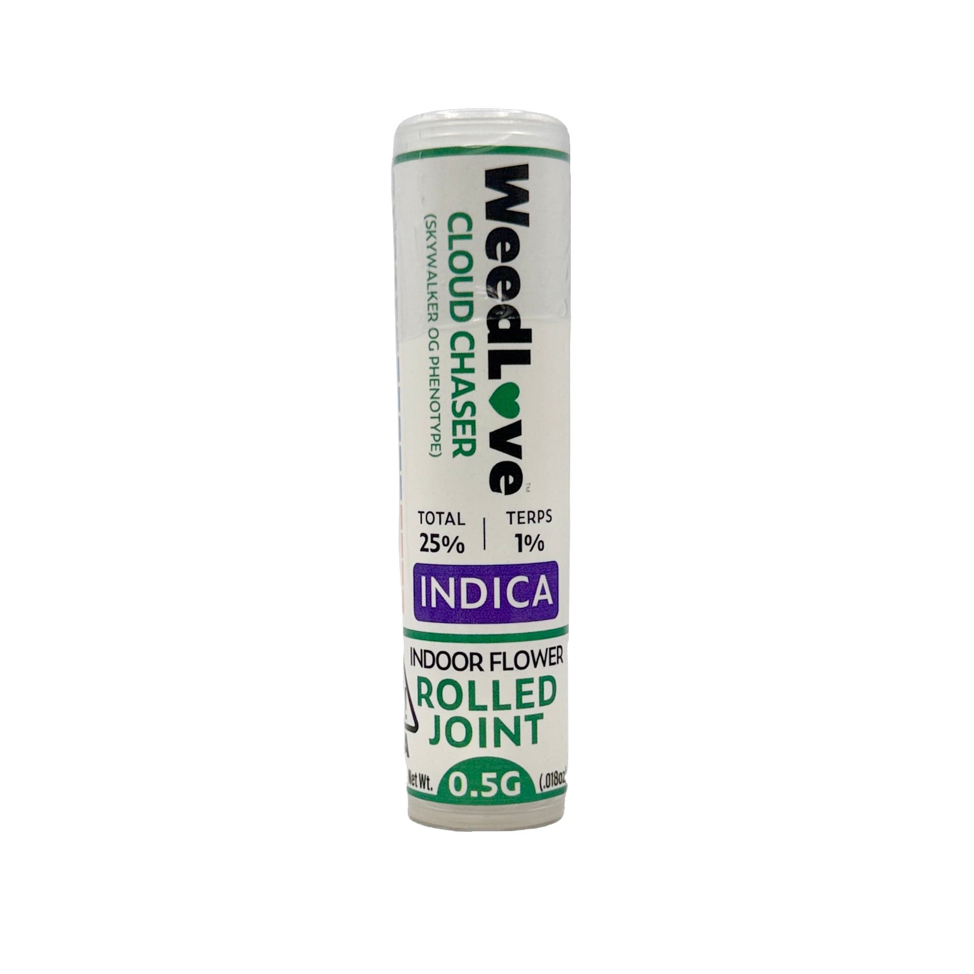 WeedLove CLOUD CHASER PREROLL SINGLE .5G
