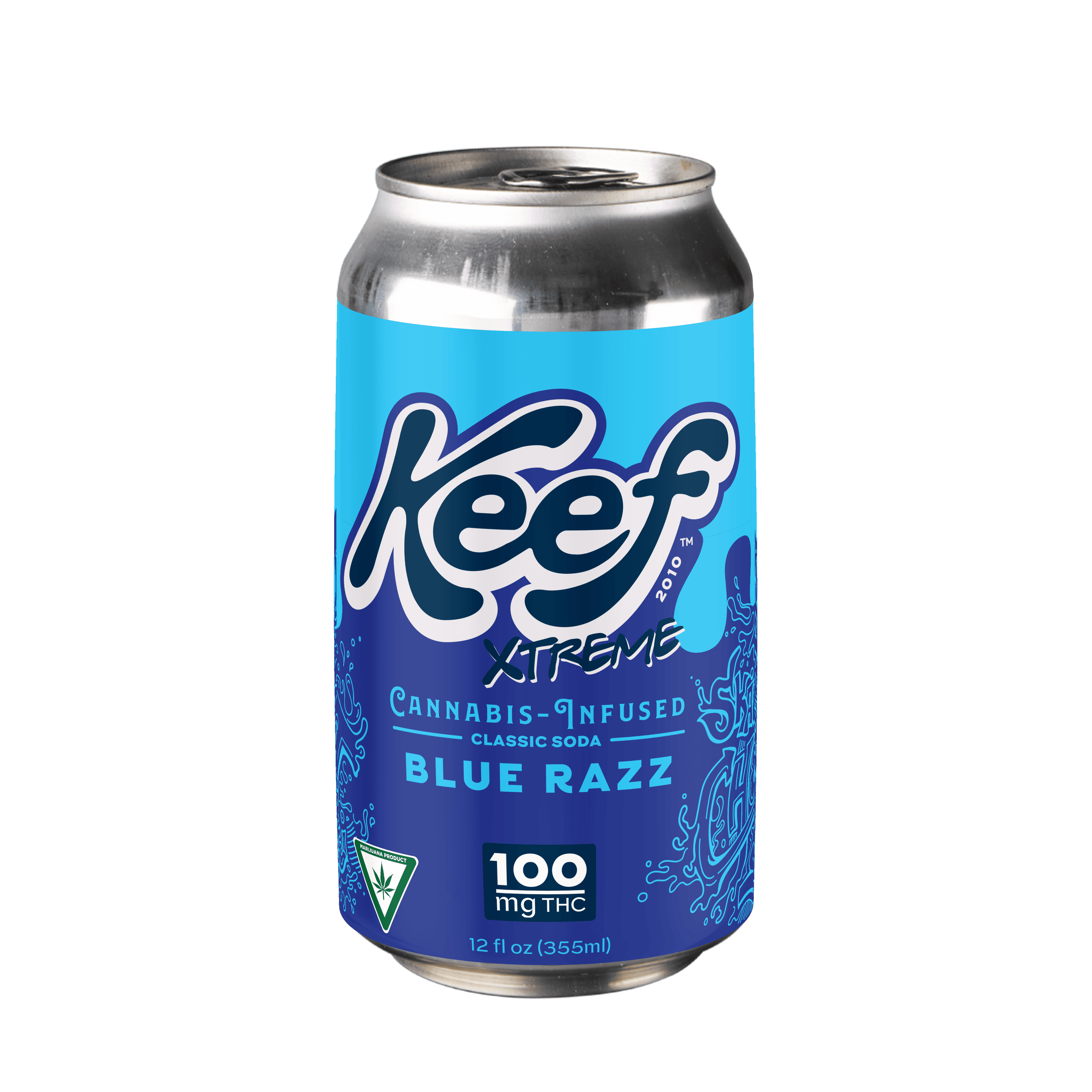 Keef Blue Razz Xtreme Infused Soda