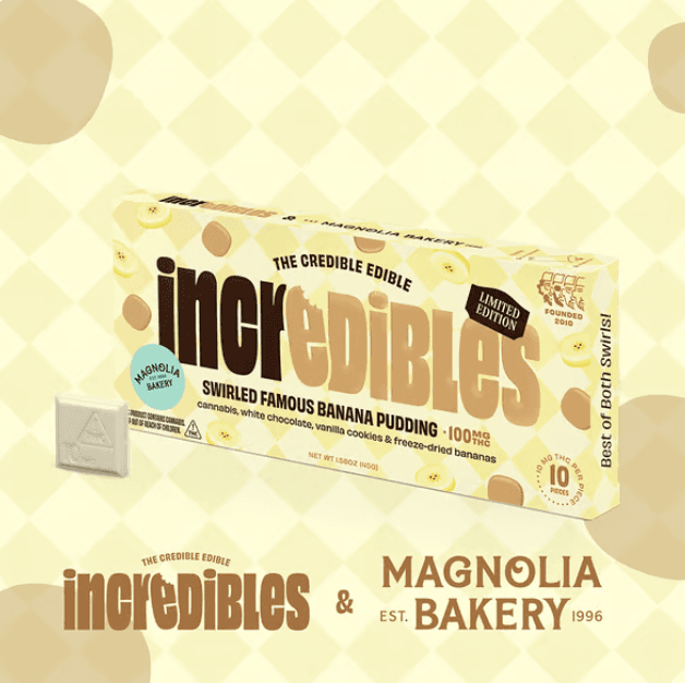 incredibles Magnolia Bakery Swirled Famous Banana Pudding [10pk] (100mg)