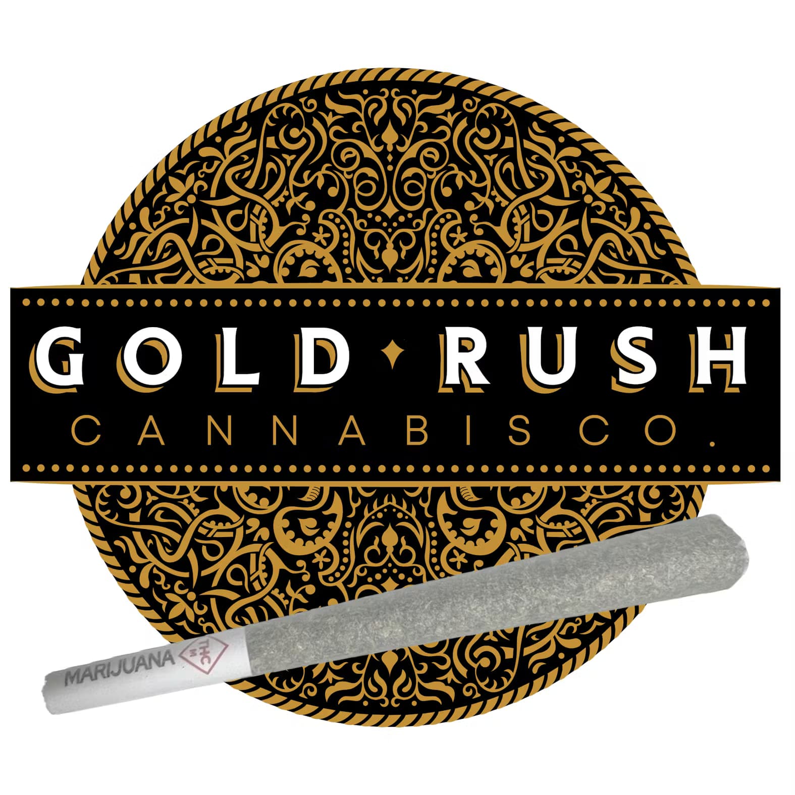 Gold Rush Premium Extracts Tiger Moon 1g Pre-Roll - 50/50 Hybrid - Gold Rush
