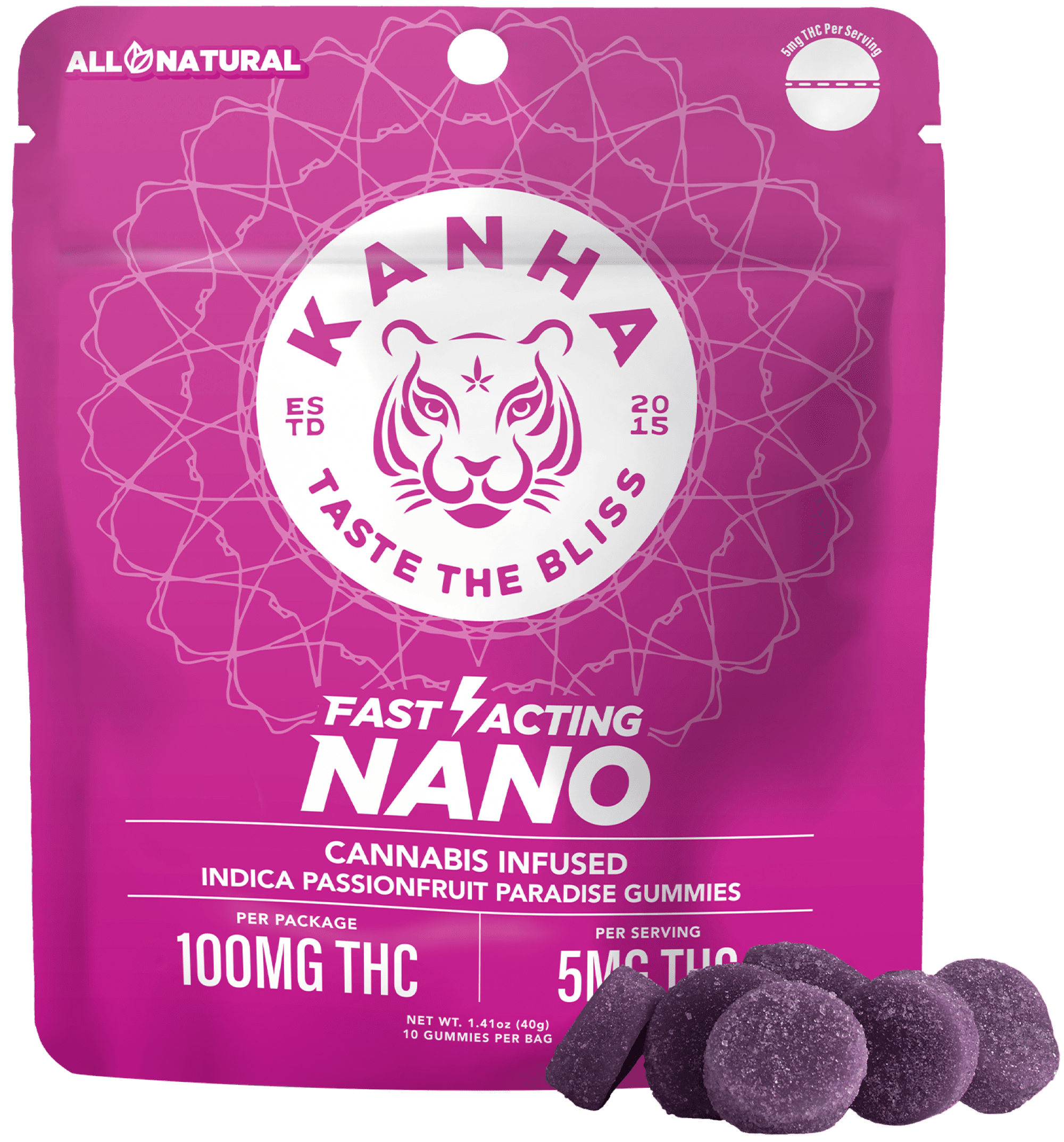 KANHA Fast Acting Gummies - Passionfruit Paradise
