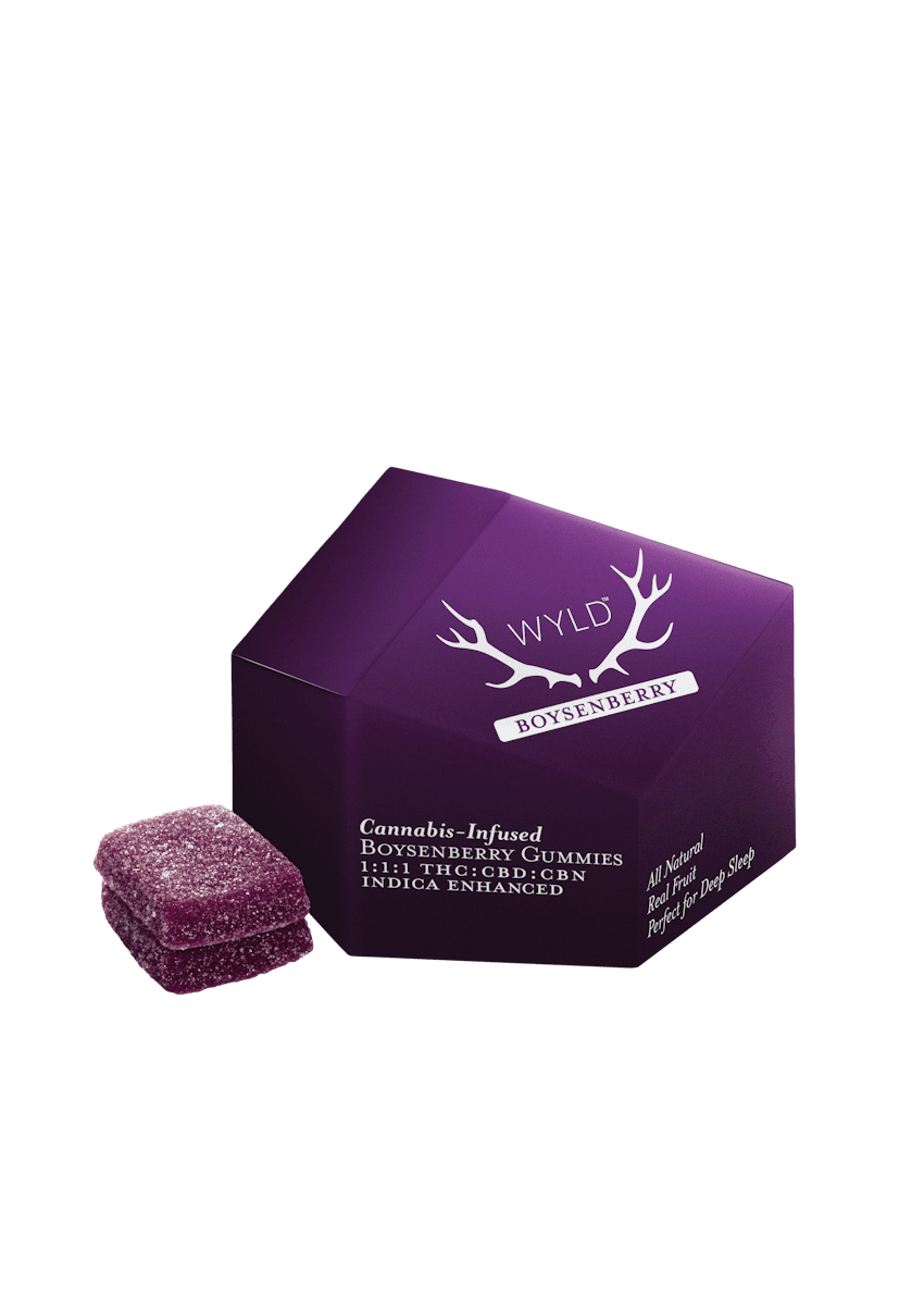 Wyld Boysenberry | 10 pack 100mg | 1:1:1 THC:CBD:CBN