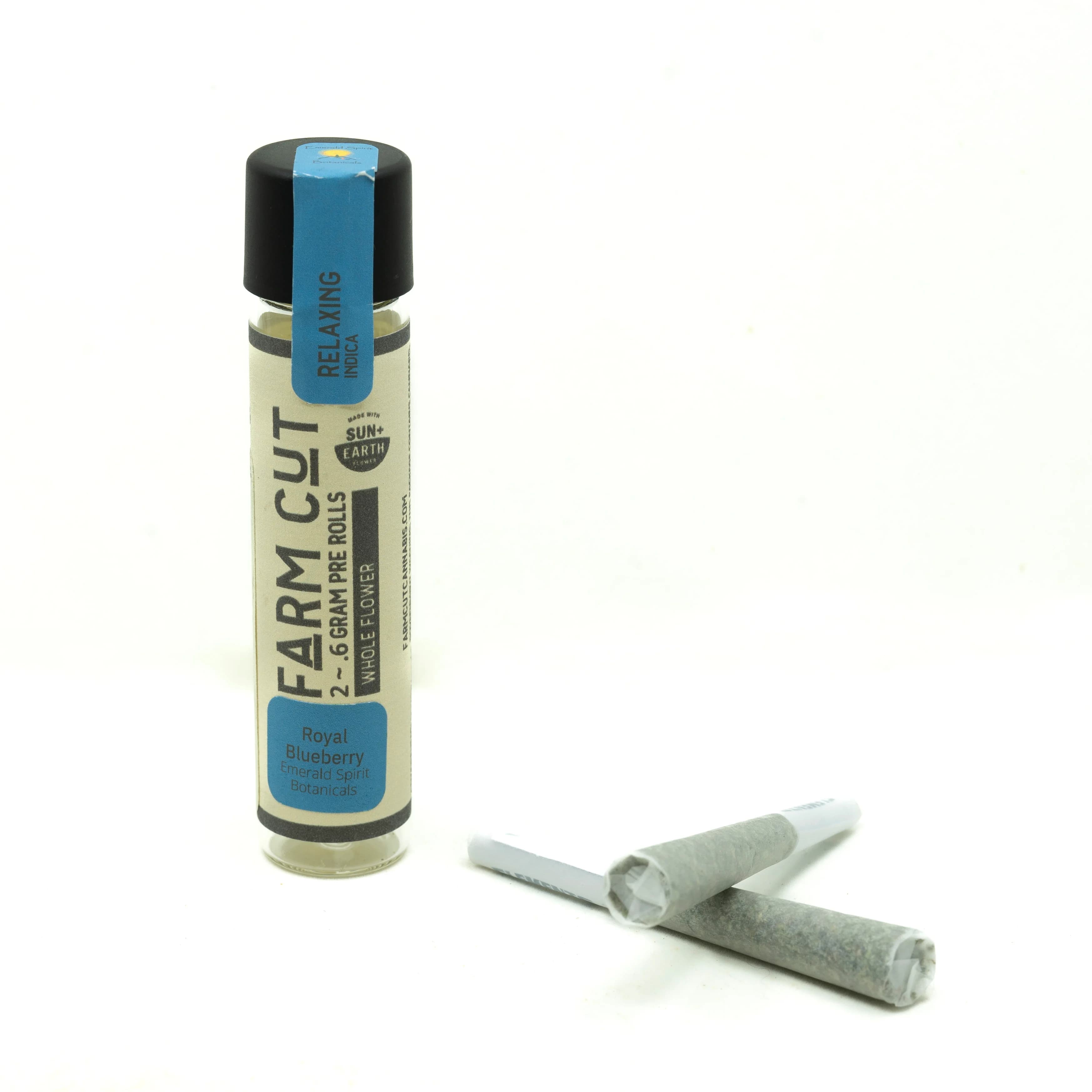 FARM CUT 1:1 Royal Blueberry Pre-roll by Emerald Spirit Botanicals [.6g]
