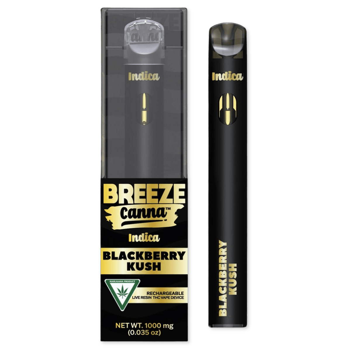 BREEZE DISPOSABLE | LIVE RESIN | BLACKBERRY KUSH | 2G