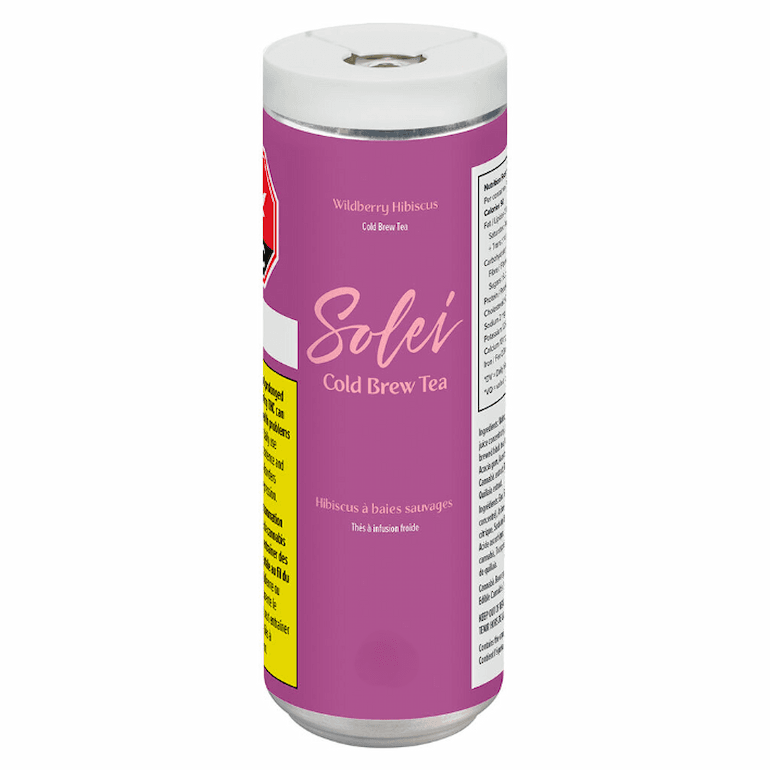 Solei Wildberry Hibiscus Cold Brew Tea Beverage - 355ml