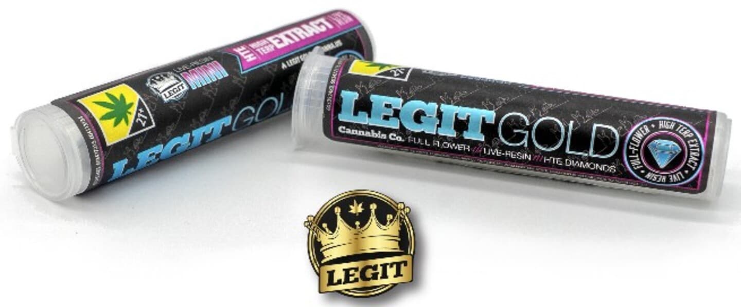 Legit Labs Legit Gold | Mini HTE Honey Infused PreRoll | Mimosa