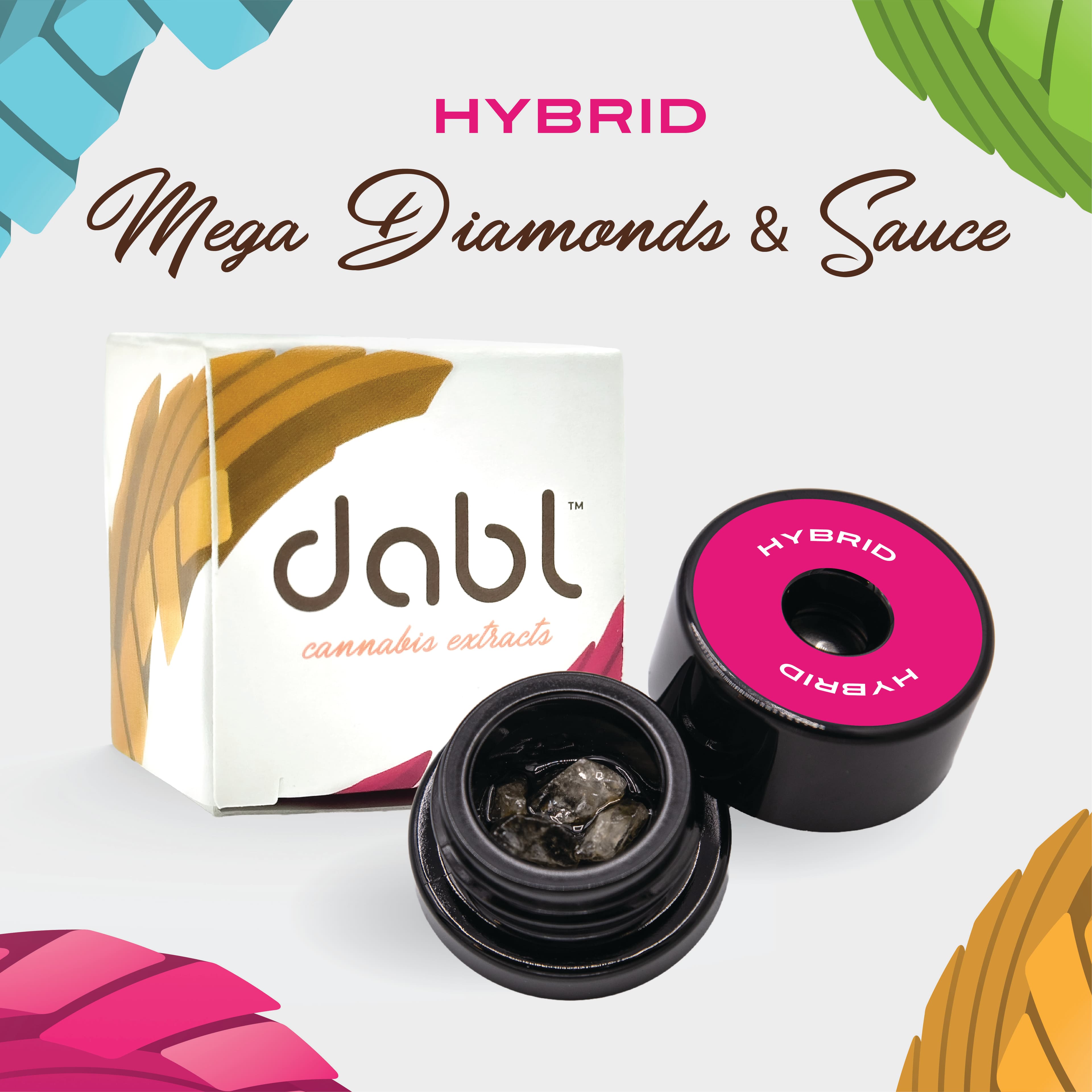 dabl Mega Diamonds and Sauce | dabl | Papaya Jelly | 1g