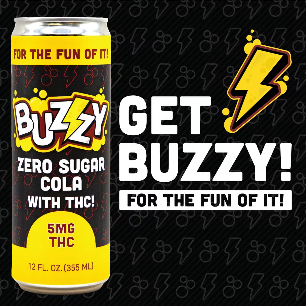 Buzzy Zero Sugar Cola Soda | 5mg - Buzzy