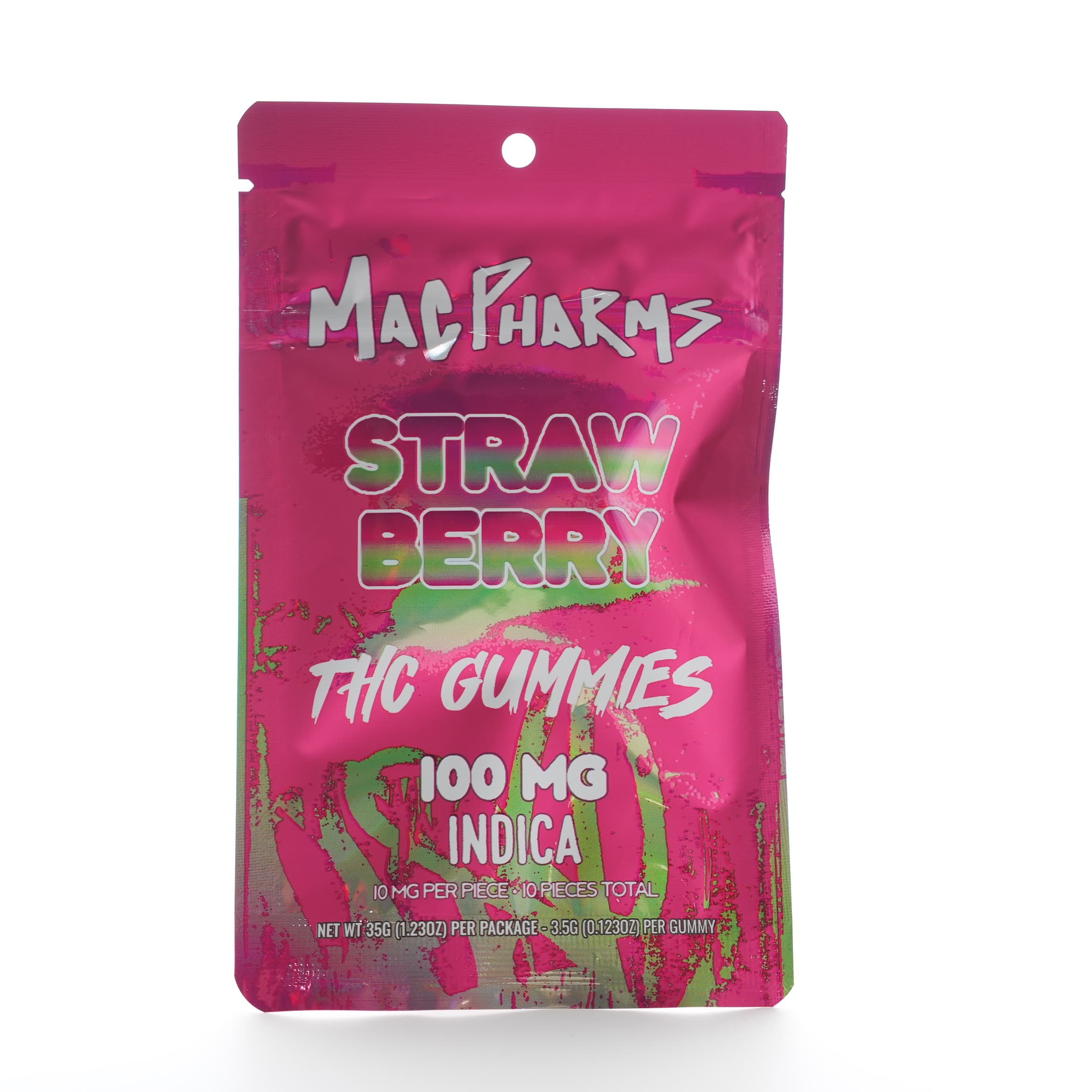 MAC PHARMS Mac Pharms Gummies Strawberry Indica 100mg