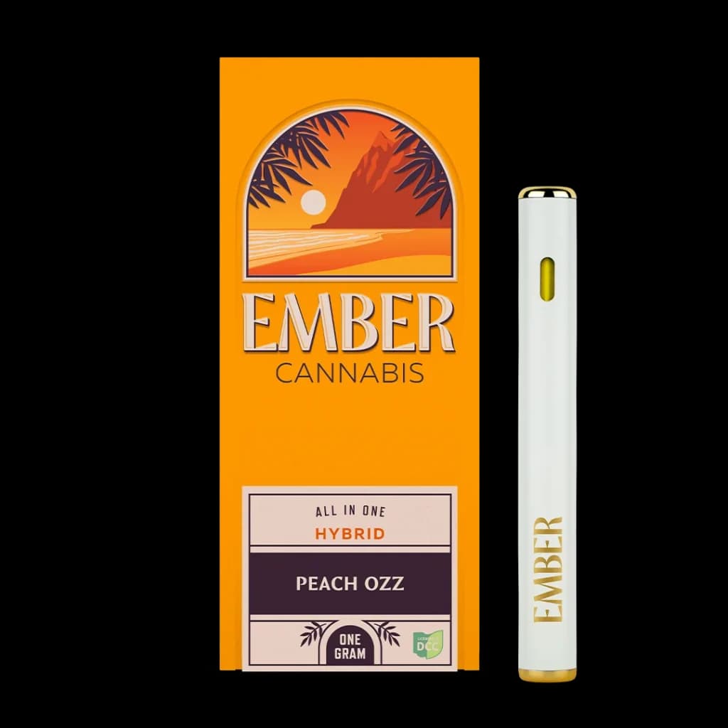 Ember Peach Ozz Distillate Disposable