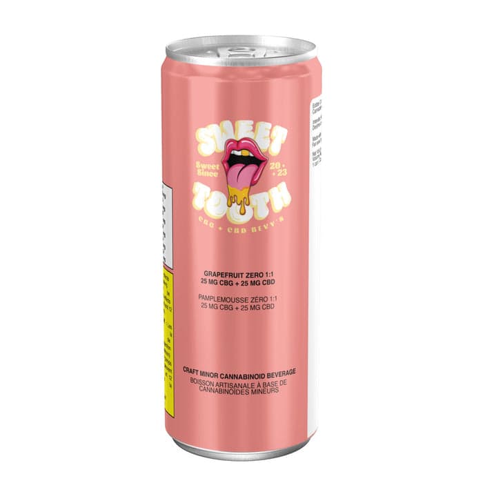 Sweet Tooth Zero | 1:1 CBG:CBD Grapefruit Zero | 355ml