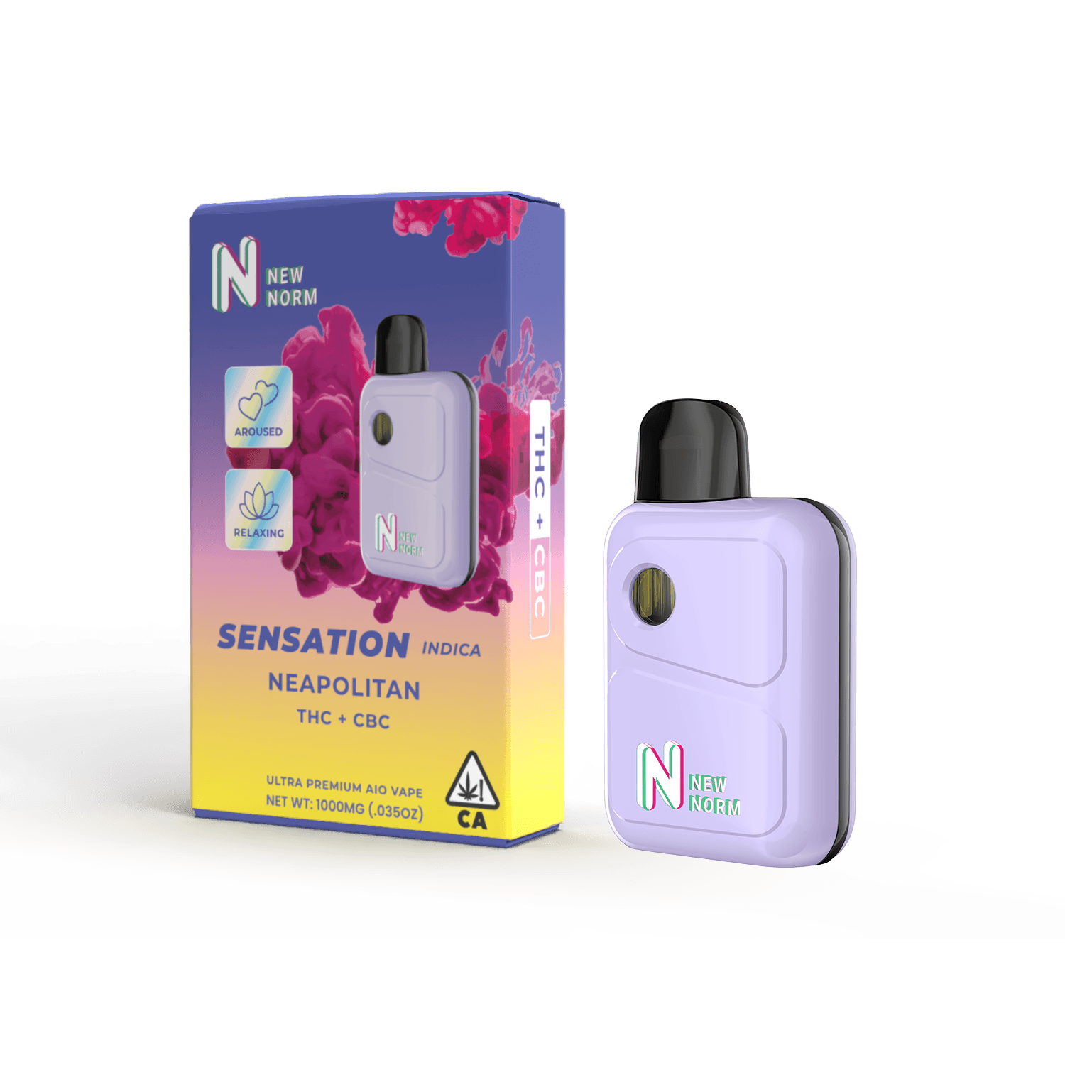 New Normal Vape: Sensation Disposable (Neapolitan + CBC)