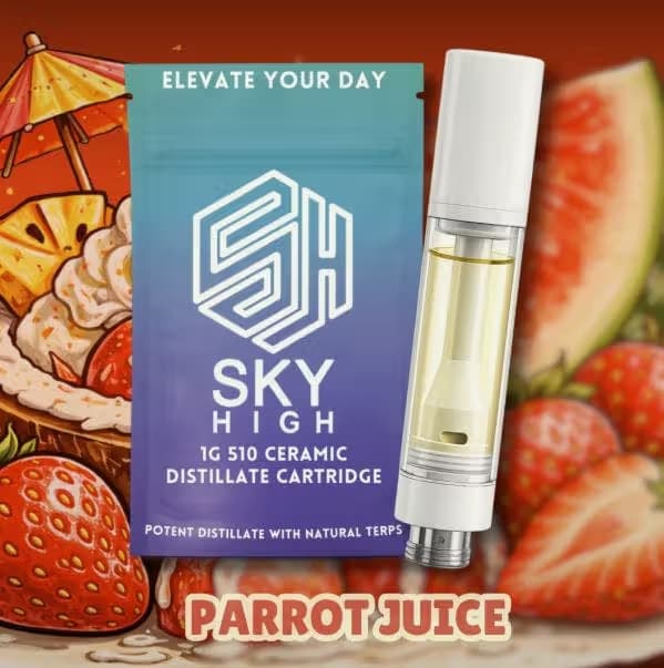 Sky High Parrot Juice Distillate Cartridge