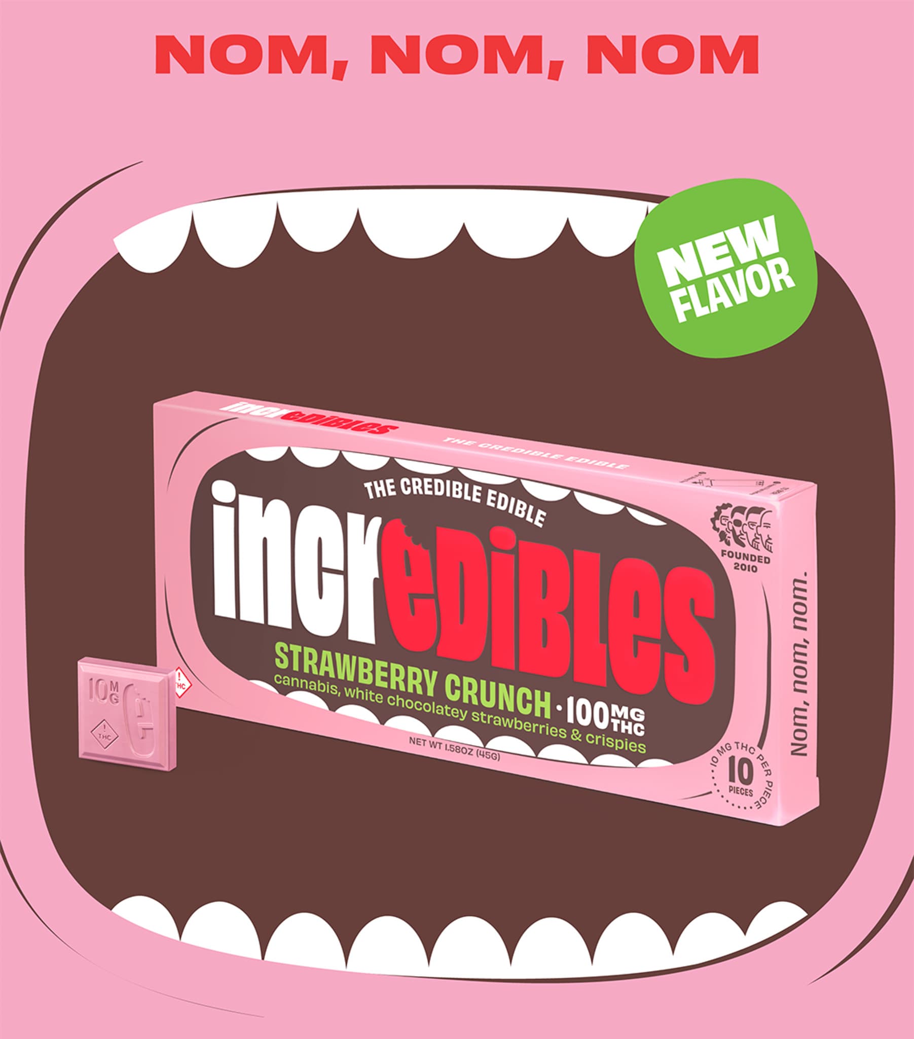 incredibles Strawberry Crunch - 10pk Chocolates