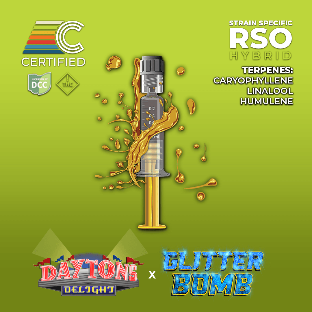 CERTIFIED Dayton's Delight x Glitter Bomb | 1g RSO Syringe