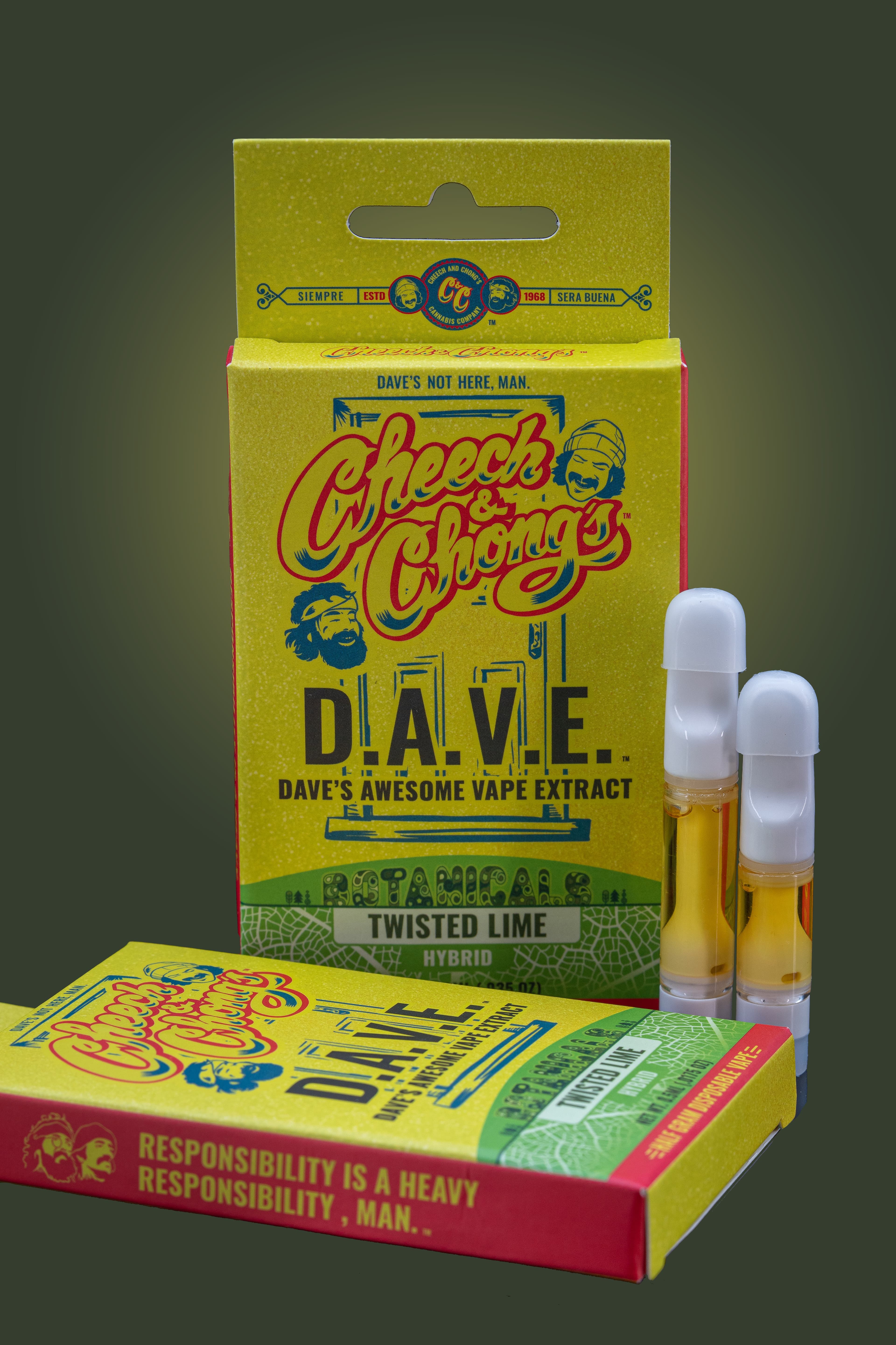 Cheech & Chong DAVE Cart 500mg: Twisted Lime