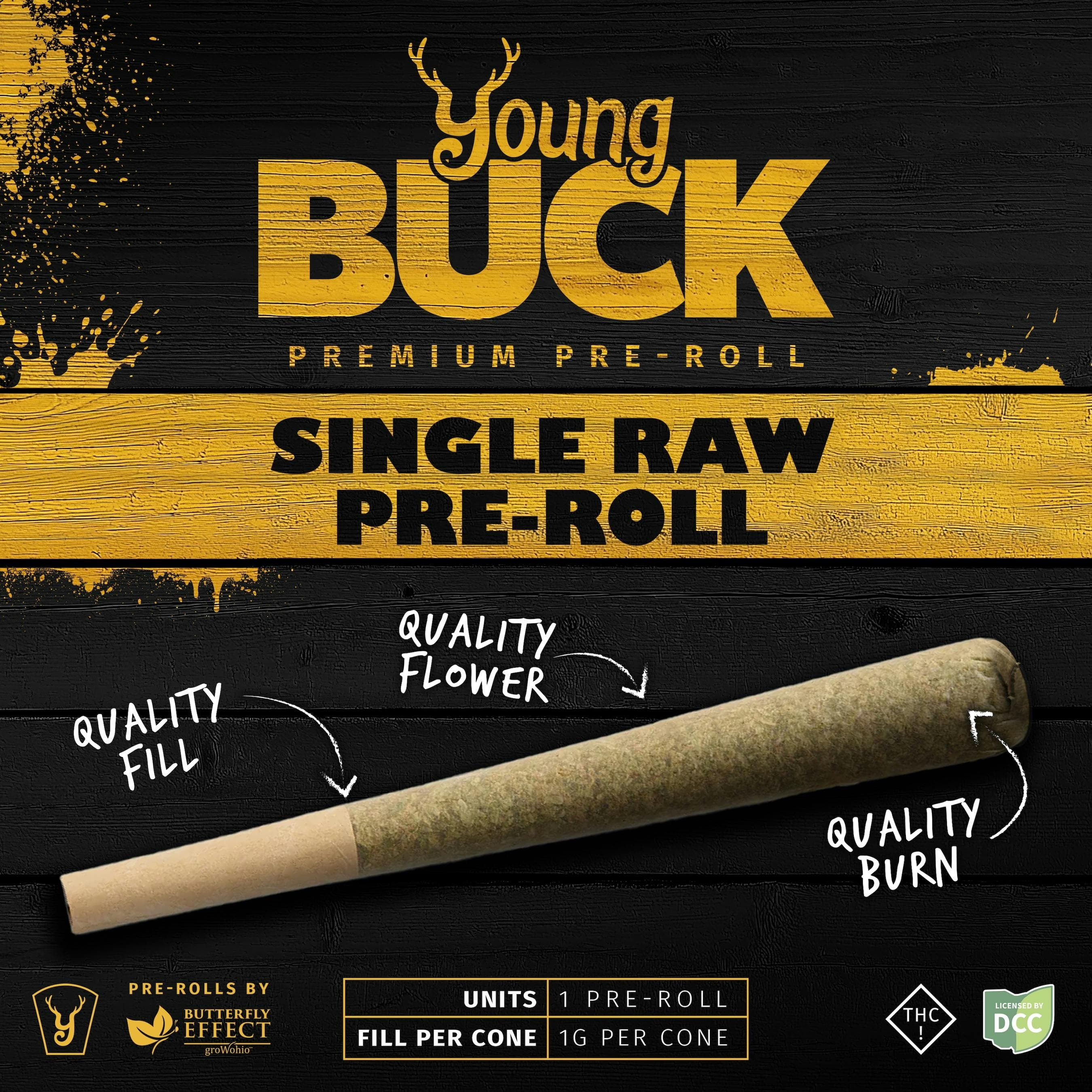Young Buck Cadilac Rainbow - Pre-Roll - 1g