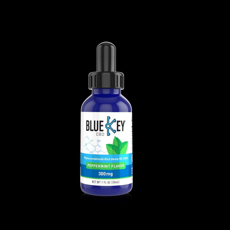 Blue Key Peppermint CBD Oil Tincture