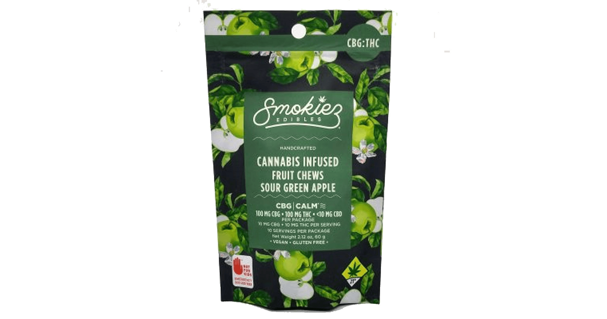 Smokiez Edibles Sour Green Apple 1:1 (THC:CBG)