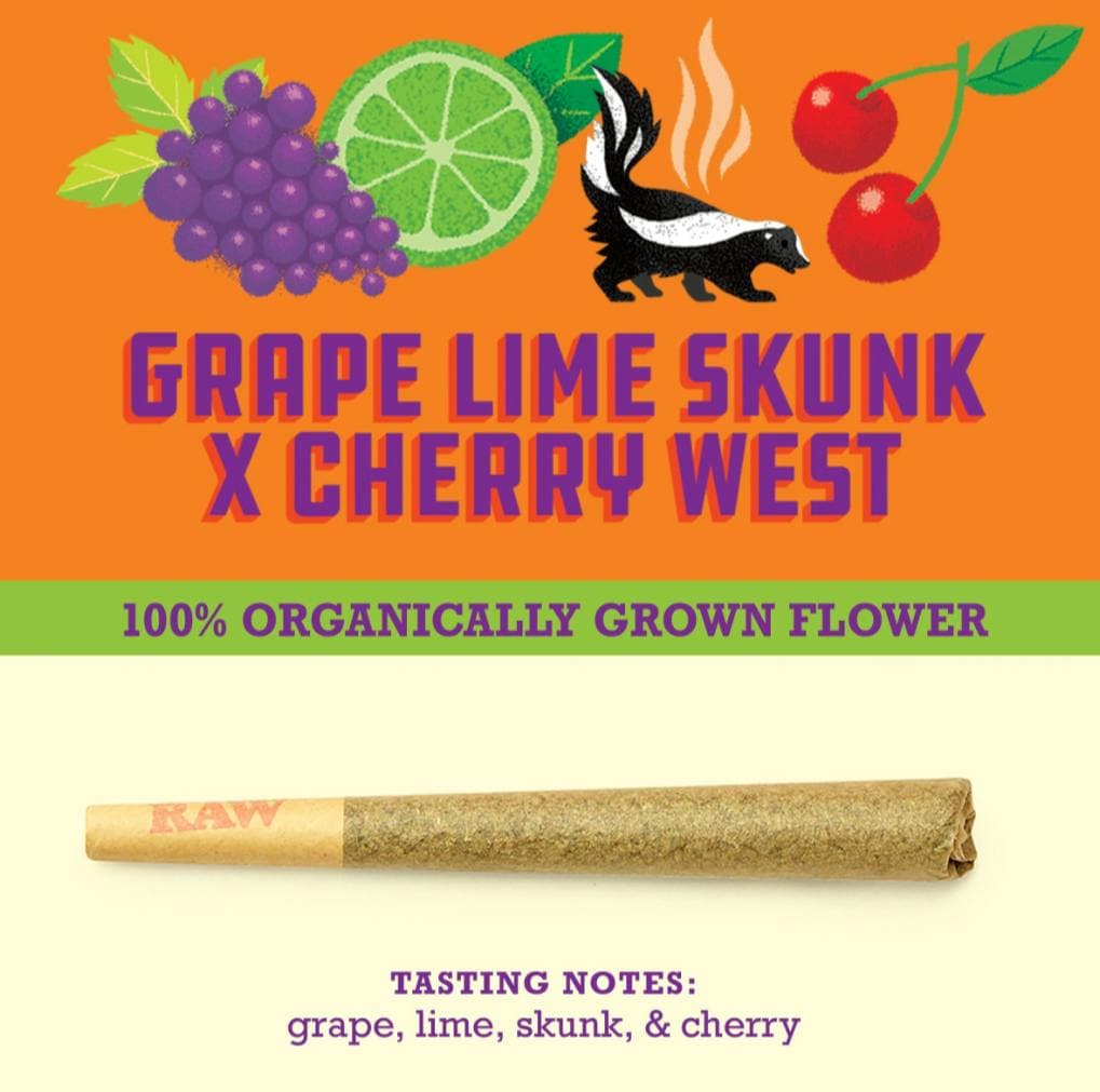 Paper Crane Grape Lime Skunk x Cherry West Pre-Roll