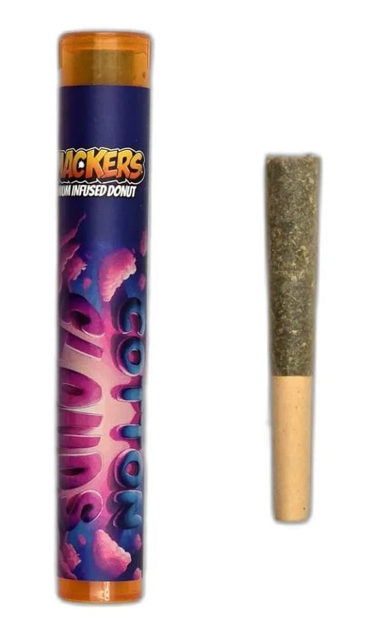 Smackers COTTON CLOUDS PRE ROLL DONUT 1G - SMAKERS