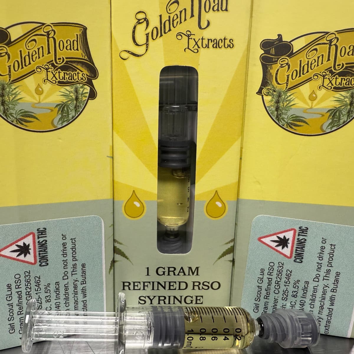 Golden Road Extracts 1g Refined RSO Dart - Pineapple Upside Down Cake - Golden Road Extracts