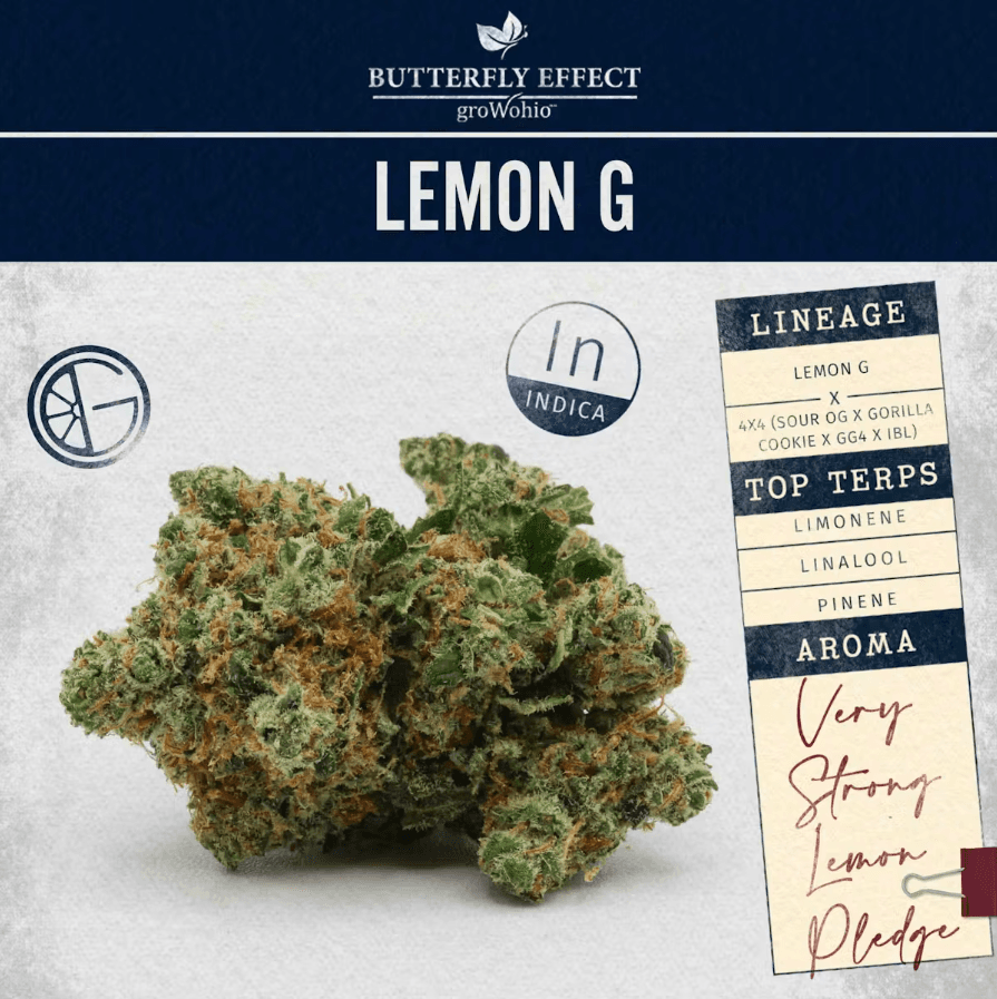 Grow Ohio Lemon G (Buds) | 3.5g | Sativa