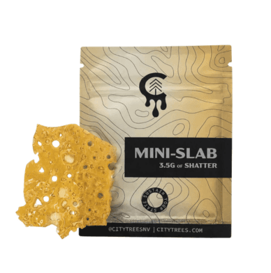 City Trees City Trees Garlic LeCrem (H) Cured Resin Shatter Mini Slab 3.5g