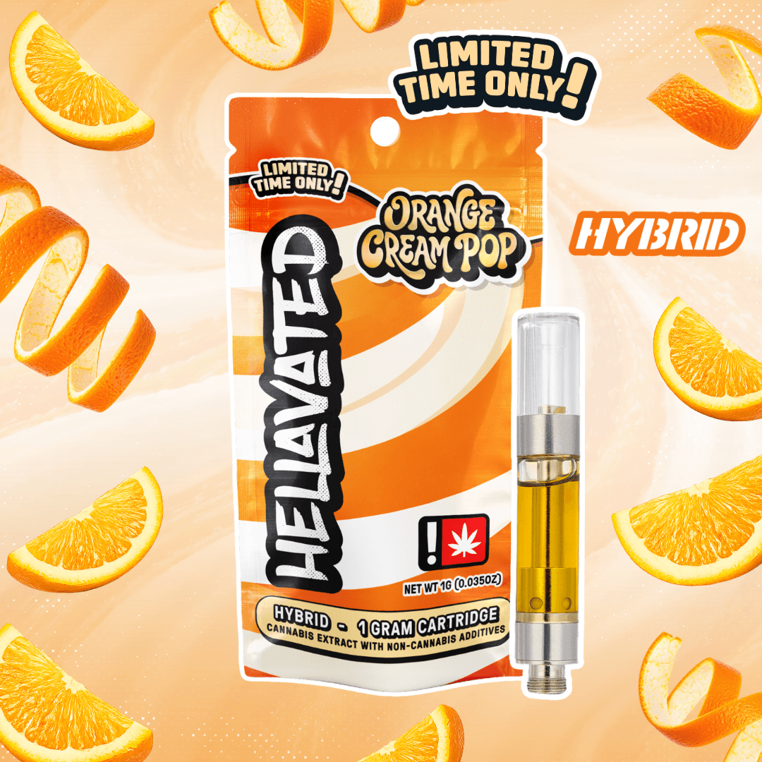 Hellavated Orange Cream Pop Distillate Cartridge | 1g
