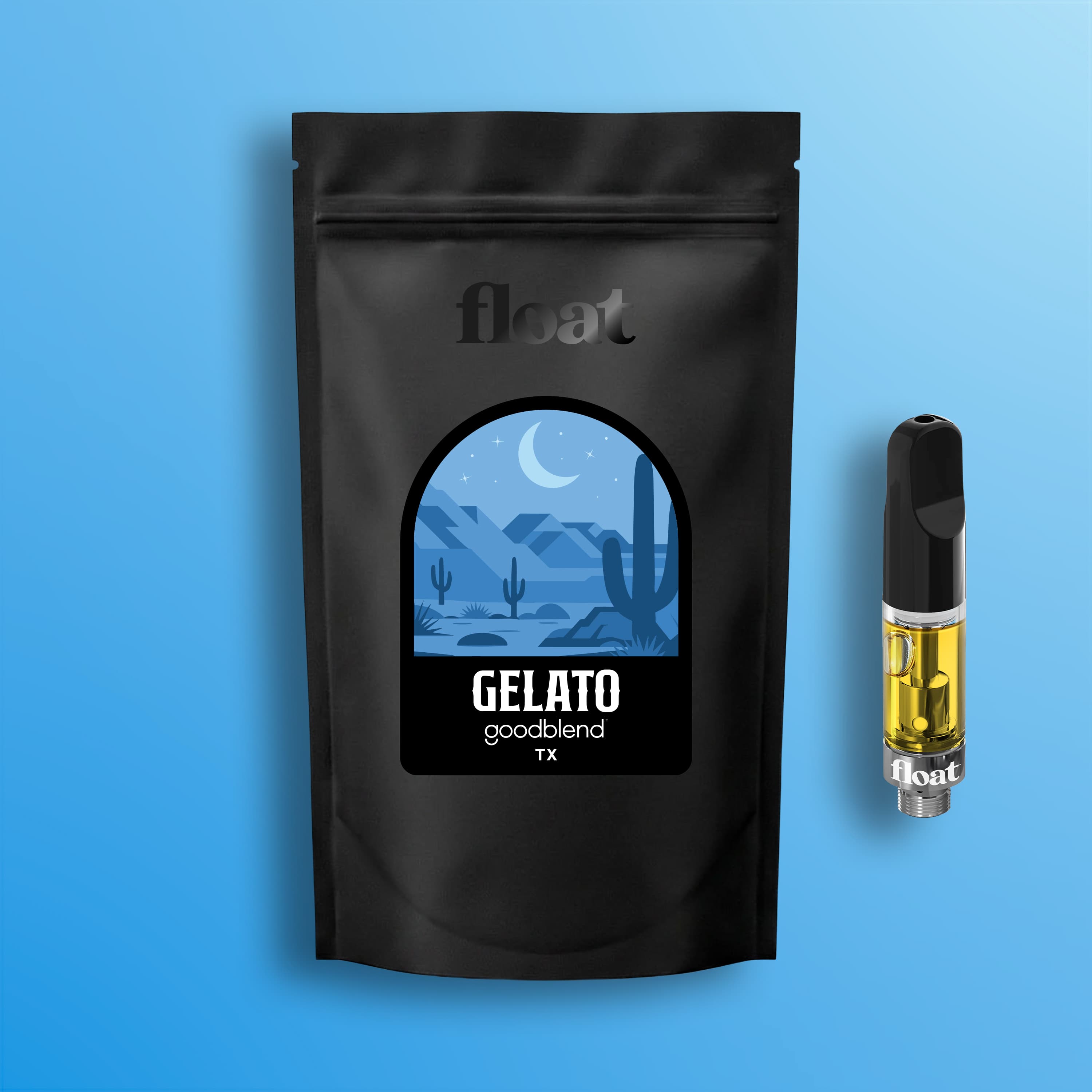 Float gelato-indica-0-5g-vape-cart-distillate