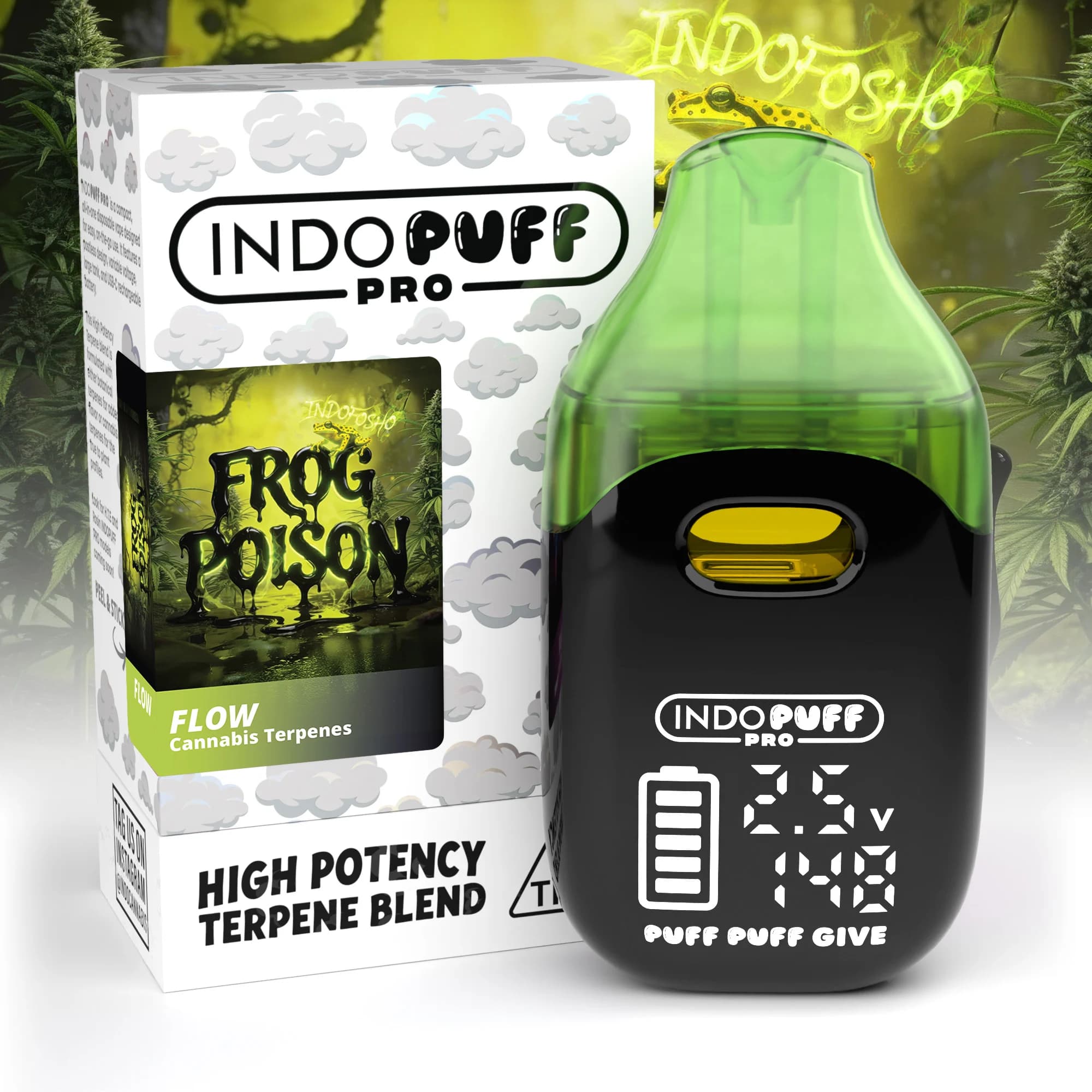 INDO CANNABIS (22896) INDOCART 2000mg Frog Poison Cartridge
