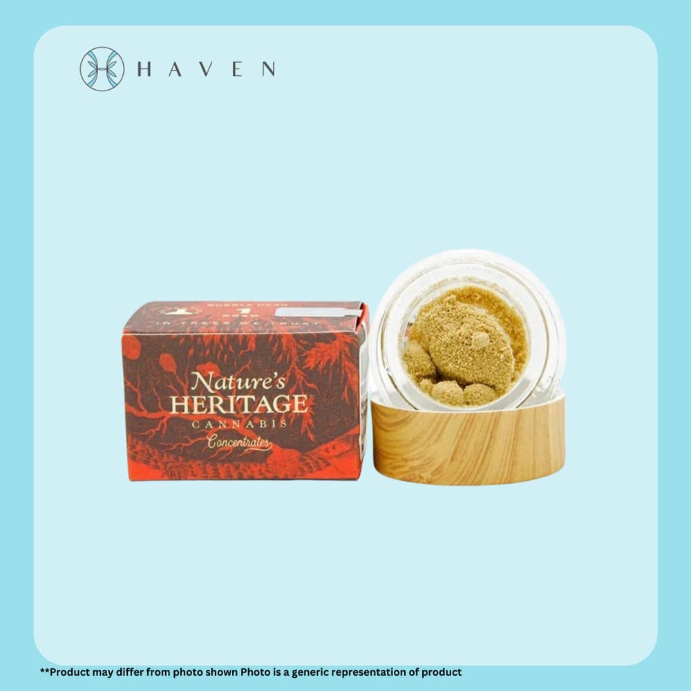 Nature's Heritage Ebony Ivory Bubble Hash 1g