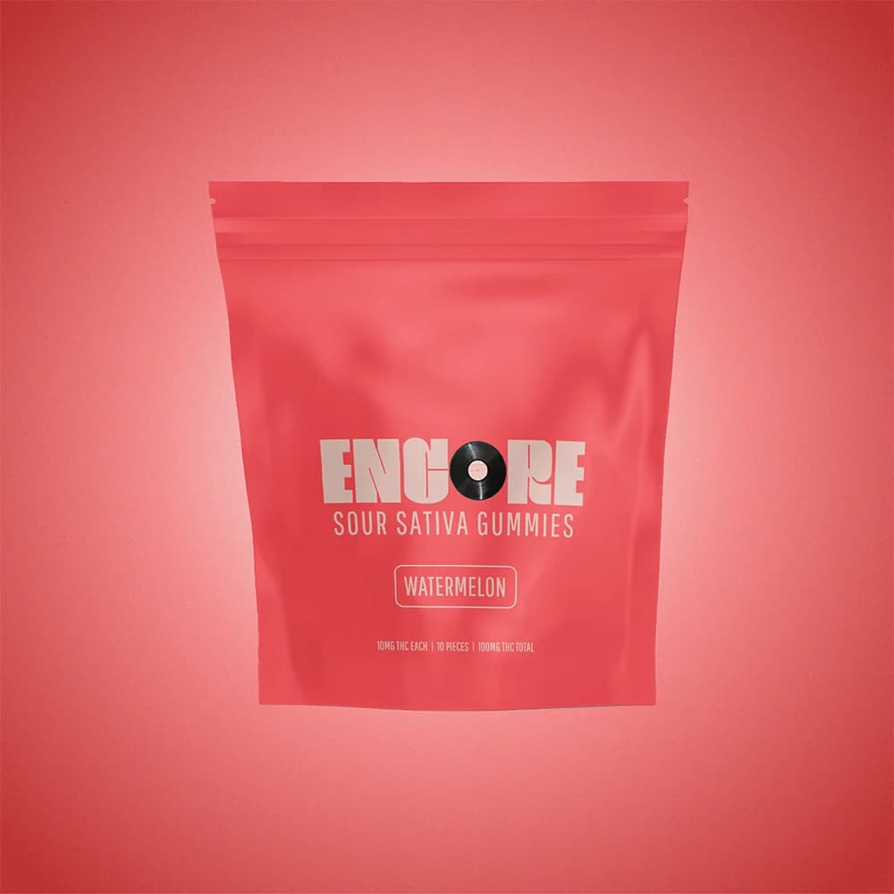 Encore Edibles Watermelon Sativa Gummies 10pk [100mg]